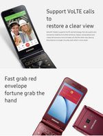 Samsung Galaxy Folder 2 4G LTE (Android Touch Screen Flip Phone) *REFURBISHED*